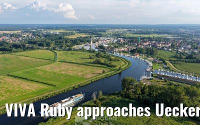 VIVA Ruby approaches Ueckermünde 14.07.2025