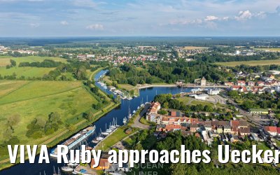 VIVA Ruby approaches Ueckermünde 14.07.2025