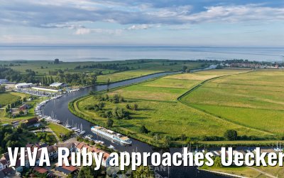 VIVA Ruby approaches Ueckermünde 14.07.2025