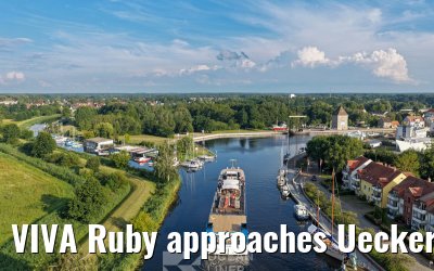 VIVA Ruby approaches Ueckermünde 14.07.2025
