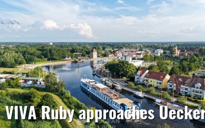 VIVA Ruby approaches Ueckermünde 14.07.2025