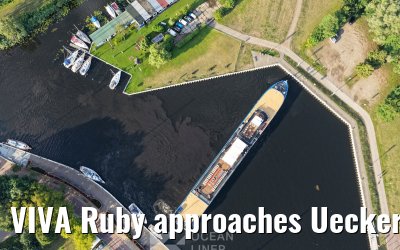 VIVA Ruby approaches Ueckermünde 14.07.2025