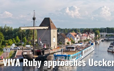VIVA Ruby approaches Ueckermünde 14.07.2025