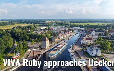 VIVA Ruby approaches Ueckermünde 14.07.2025
