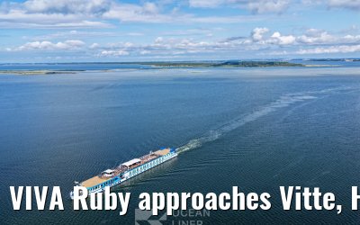 VIVA Ruby approaches Vitte, Hiddensee 09.07.2025
