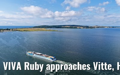 VIVA Ruby approaches Vitte, Hiddensee 09.07.2025
