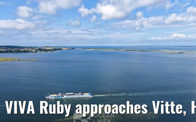 VIVA Ruby approaches Vitte, Hiddensee 09.07.2025