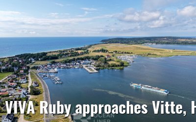 VIVA Ruby approaches Vitte, Hiddensee 09.07.2025