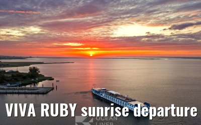 VIVA RUBY sunrise departure Vitte, Hiddensee 10.07.2025