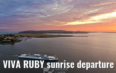 VIVA RUBY sunrise departure Vitte, Hiddensee 10.07.2025