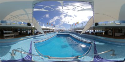 Swimmingpool LIdo-Garten Aussenbereich MS Ocean Majesty