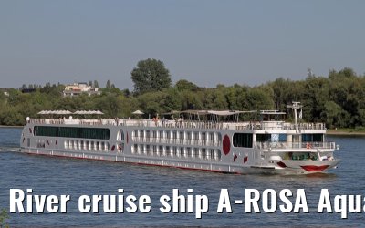 River cruise ship A-ROSA Aqua - 20th August 2011 near Porz/Rhine
