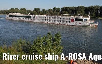 River cruise ship A-ROSA Aqua - 20th August 2011 near Porz/Rhine