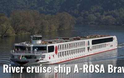 River cruise ship A-ROSA Brava - 03th October 2011 near Bernkastel Kues (Mosel).