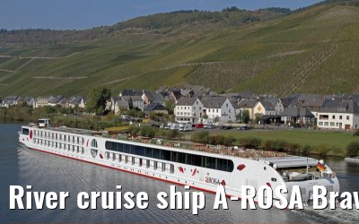 River cruise ship A-ROSA Brava - 03th October 2011 near Bernkastel Kues (Mosel).