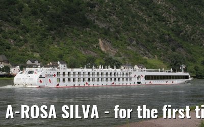 A-ROSA SILVA - for the first time on the river Rhine - July 08, 2012