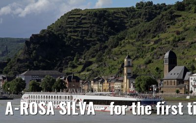 A-ROSA SILVA - for the first time on the river Rhine - July 08, 2012