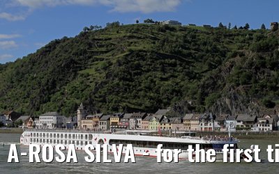 A-ROSA SILVA - for the first time on the river Rhine - July 08, 2012
