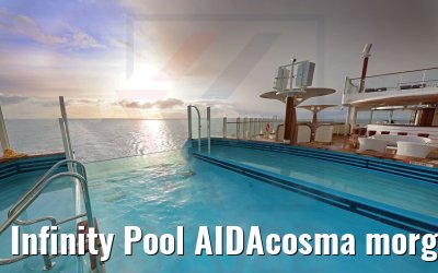 Infinity Pool AIDAcosma morgens
