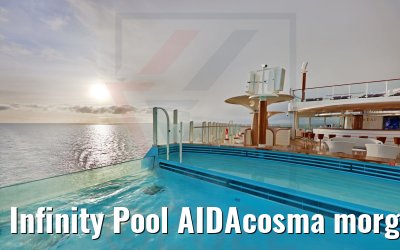 Infinity Pool AIDAcosma morgens