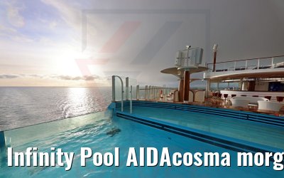 Infinity Pool AIDAcosma morgens