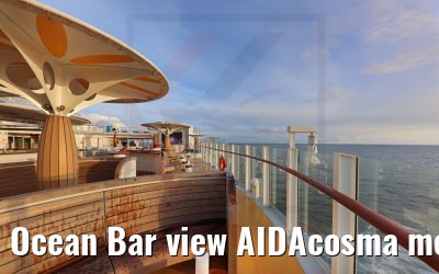 Ocean Bar view AIDAcosma morning
