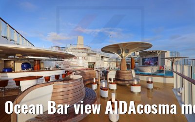 Ocean Bar view AIDAcosma morning
