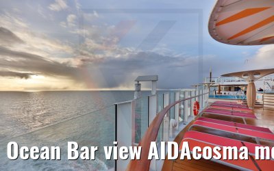 Ocean Bar view AIDAcosma morning