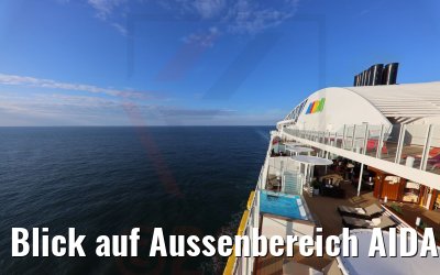 Blick auf Aussenbereich AIDA Lounge AIDAcosma