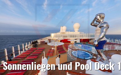 Sonnenliegen und Pool Deck 18 AIDAcosma