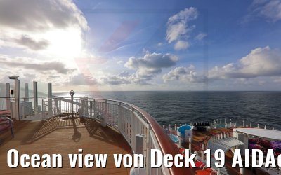 Ocean view von Deck 19 AIDAcosma