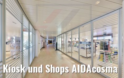 Kiosk und Shops AIDAcosma