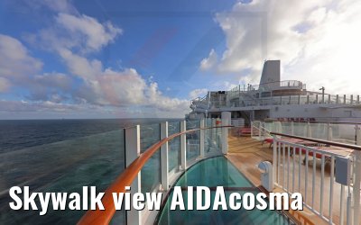 Skywalk view AIDAcosma