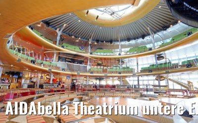AIDAbella Theatrium untere Ebene Komplettansicht