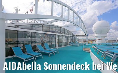 AIDAbella Sonnendeck bei Wellness Oase