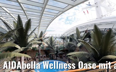 AIDAbella Wellness Oase mit auffahrbarem Glasdach