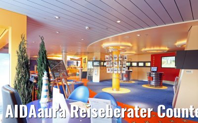 AIDAaura Reiseberater Counter