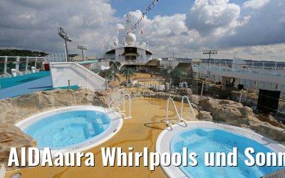 AIDAaura Whirlpools und Sonnendeck