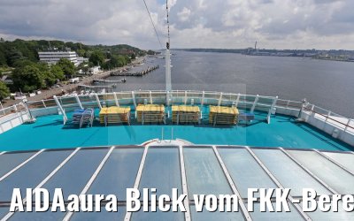 AIDAaura Blick vom FKK-Bereich
