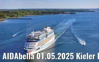 AIDAbella 01.05.2025 Kieler Foerde