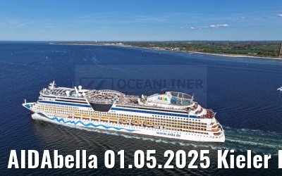 AIDAbella 01.05.2025 Kieler Foerde