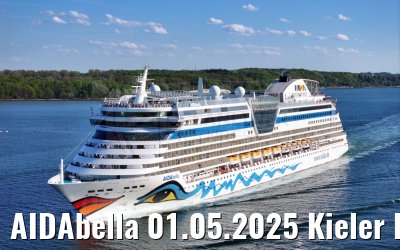 AIDAbella 01.05.2025 Kieler Foerde