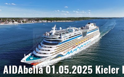 AIDAbella 01.05.2025 Kieler Foerde