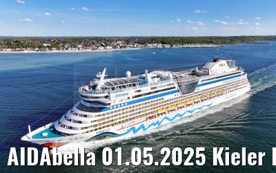 AIDAbella 01.05.2025 Kieler Foerde