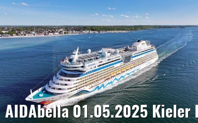 AIDAbella 01.05.2025 Kieler Foerde