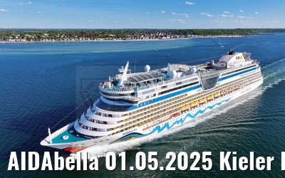 AIDAbella 01.05.2025 Kieler Foerde