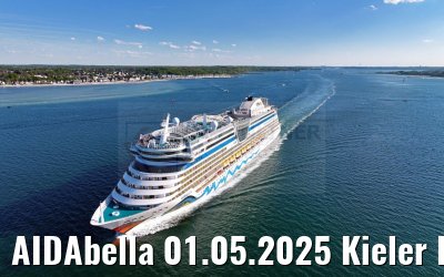 AIDAbella 01.05.2025 Kieler Foerde