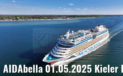 AIDAbella 01.05.2025 Kieler Foerde