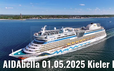 AIDAbella 01.05.2025 Kieler Foerde