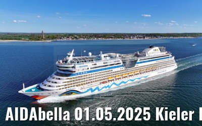 AIDAbella 01.05.2025 Kieler Foerde